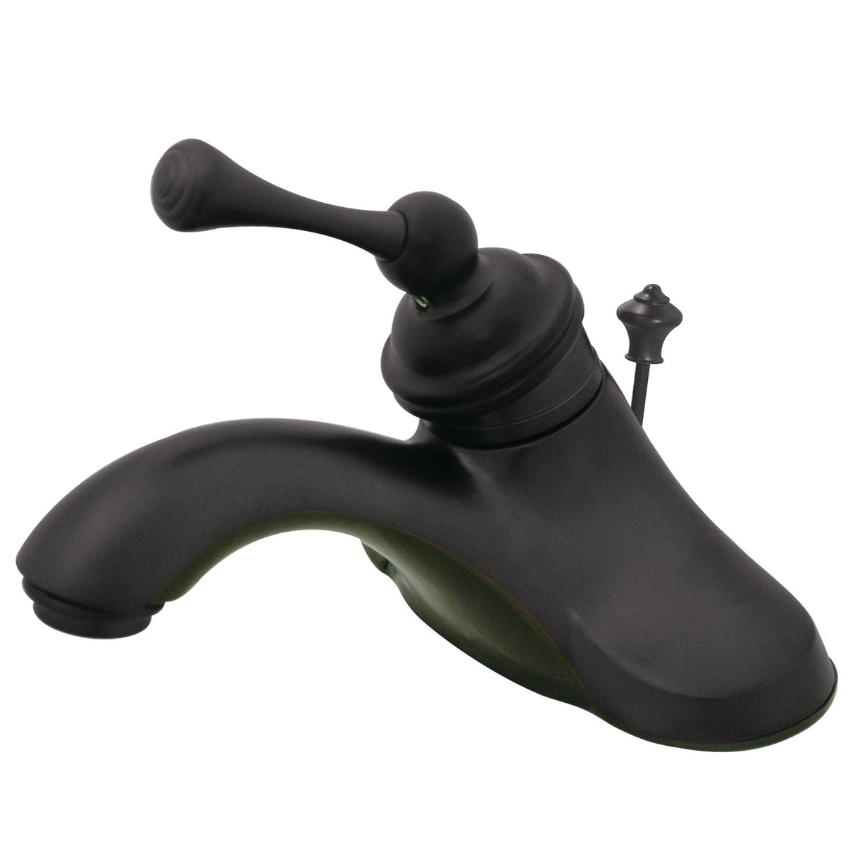 Vintage KB3545BL Single-Handle 3-Hole Deck Mount 4" Centerset Bathroom Faucet with Plastic Pop-Up, Oil Rubbed Bronze