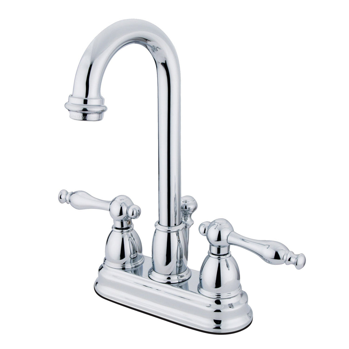 Vintage KB3611NL Two-Handle 3-Hole Deck Mount 4" Centerset Bathroom Faucet with Plastic Pop-Up, Polished Chrome