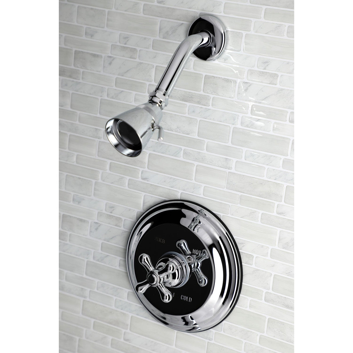 KB3631AXTLT Single-Handle 2-Hole Wall Mount Shower Faucet Trim Only, Polished Chrome