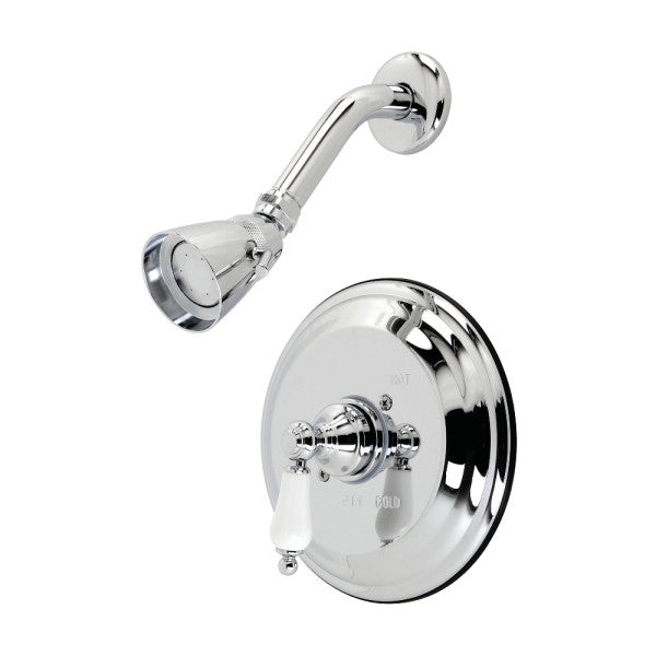 Restoration KB3631PLSO Single-Handle 2-Hole Wall Mount Shower Faucet, Polished Chrome