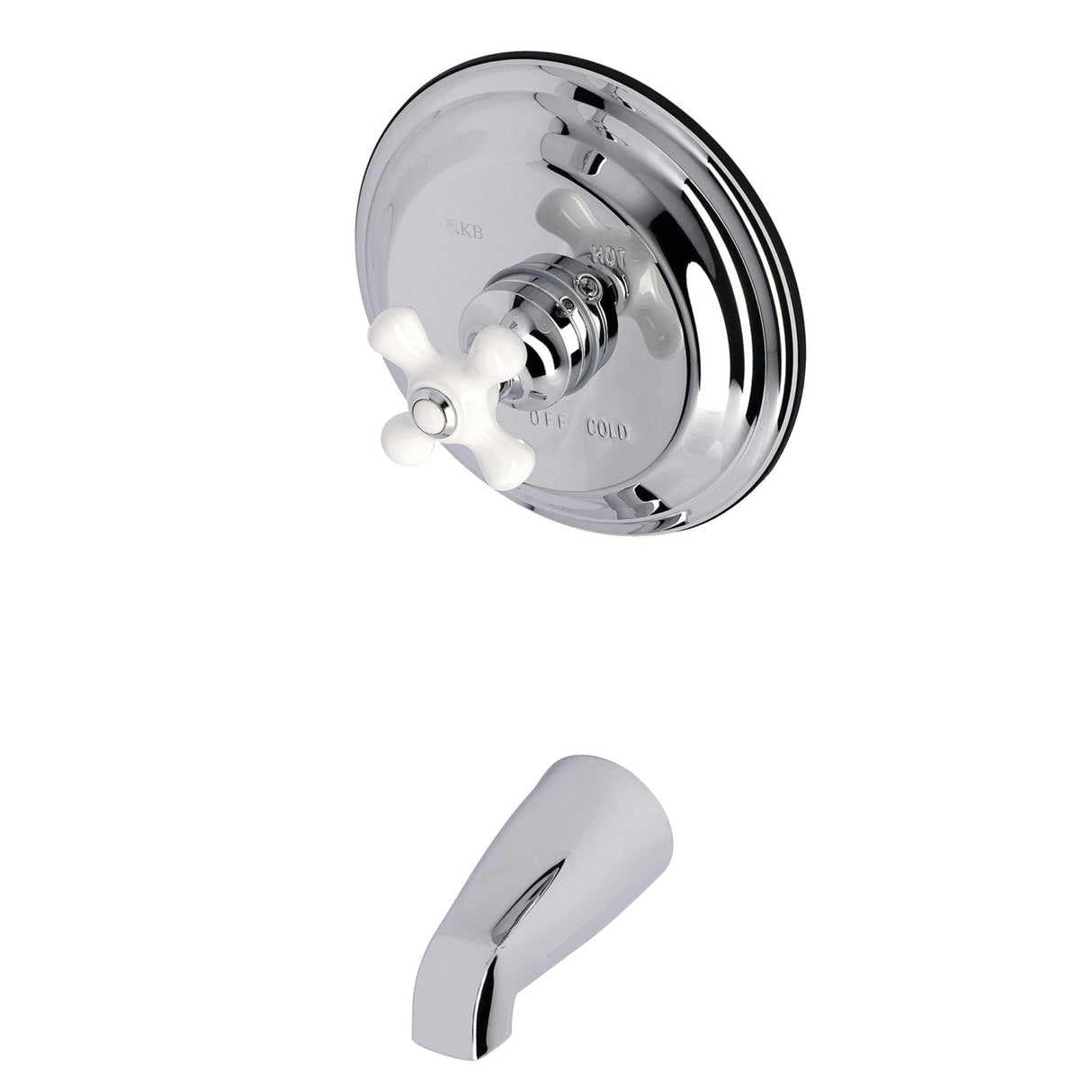 Vintage KB3631PXTO Single-Handle 2-Hole Wall Mount Tub and Shower Faucet Tub Only, Polished Chrome