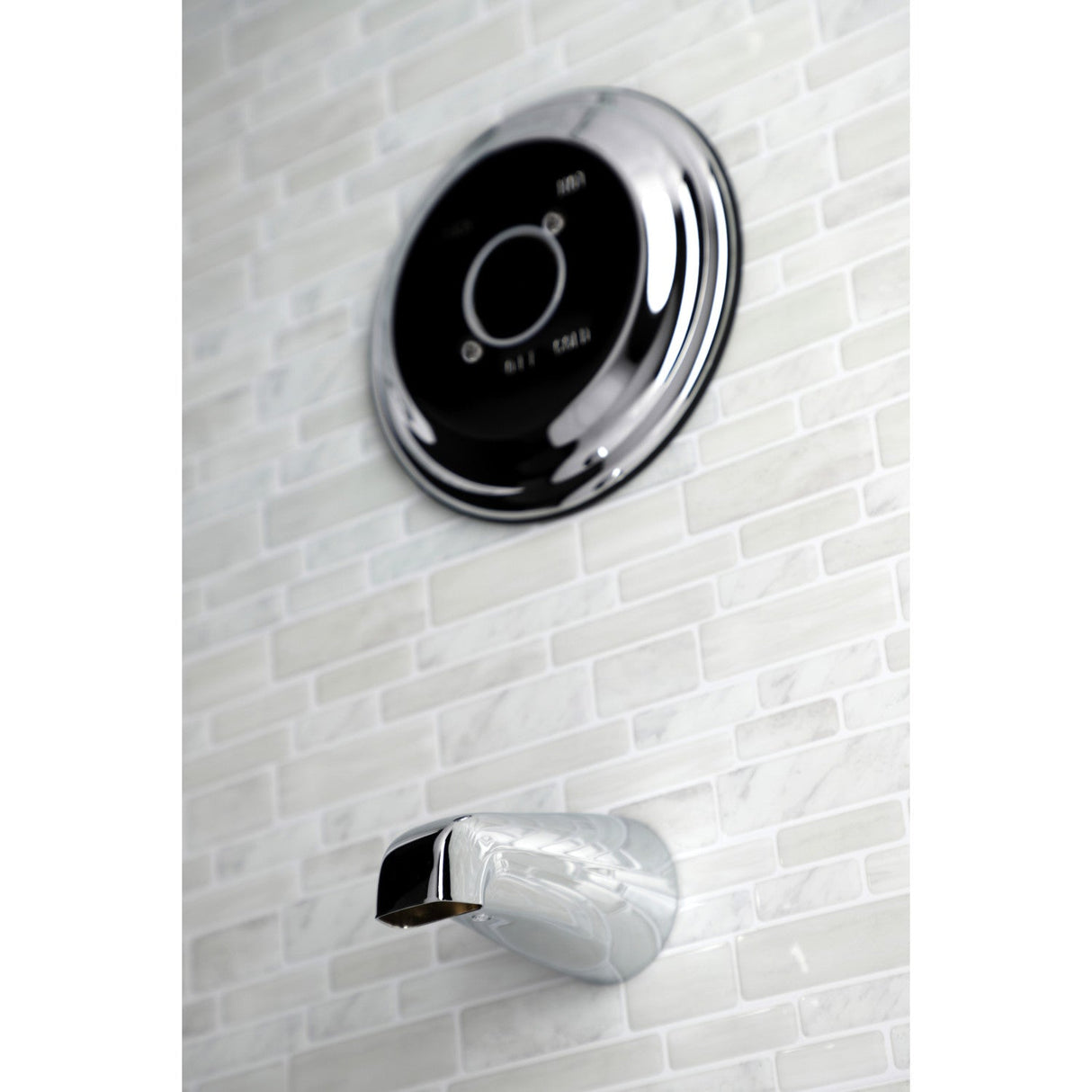 KB3631TTLH 2-Hole Wall Mount Tub and Shower Faucet Tub Trim Only without Handle, Polished Chrome