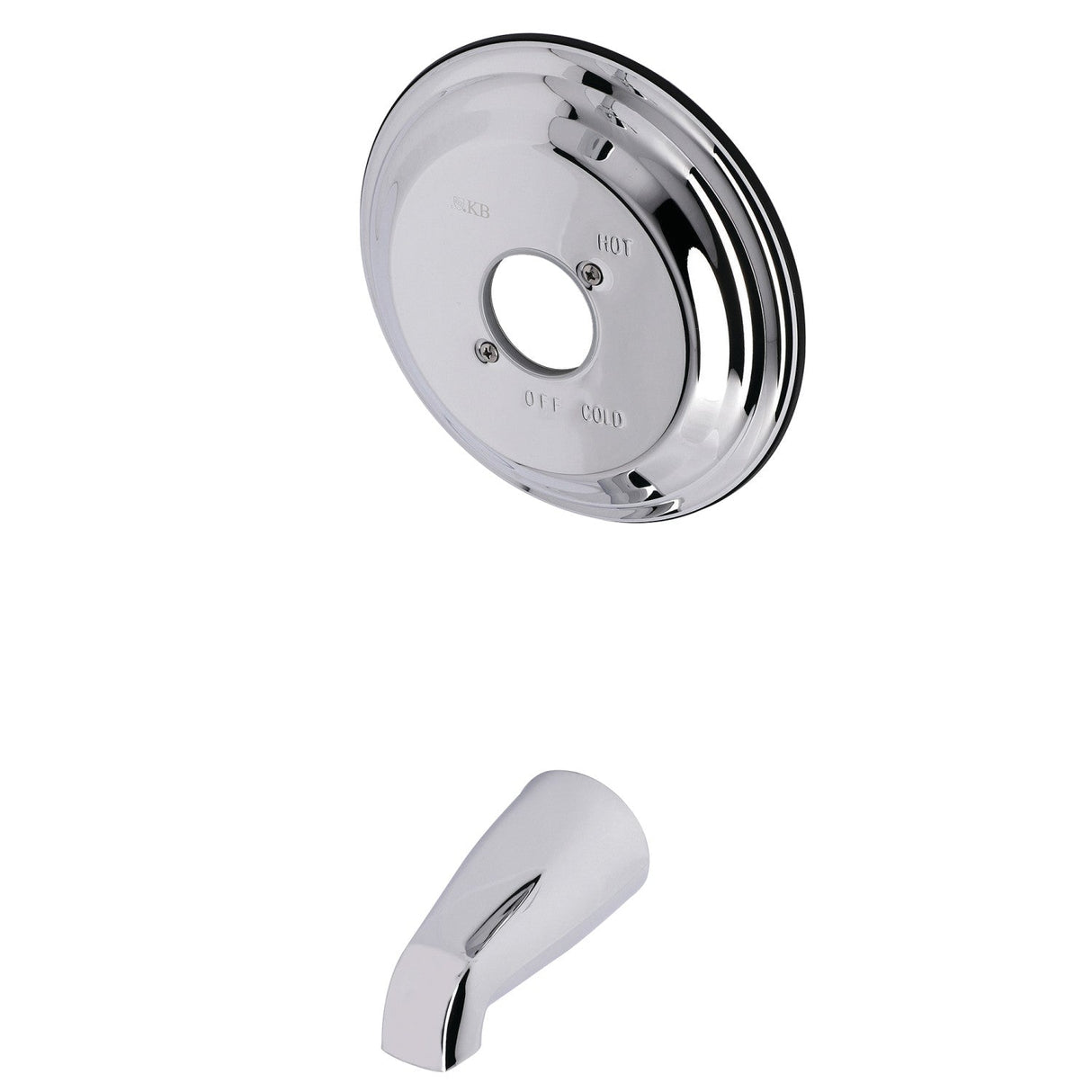 KB3631TTLH 2-Hole Wall Mount Tub and Shower Faucet Tub Trim Only without Handle, Polished Chrome
