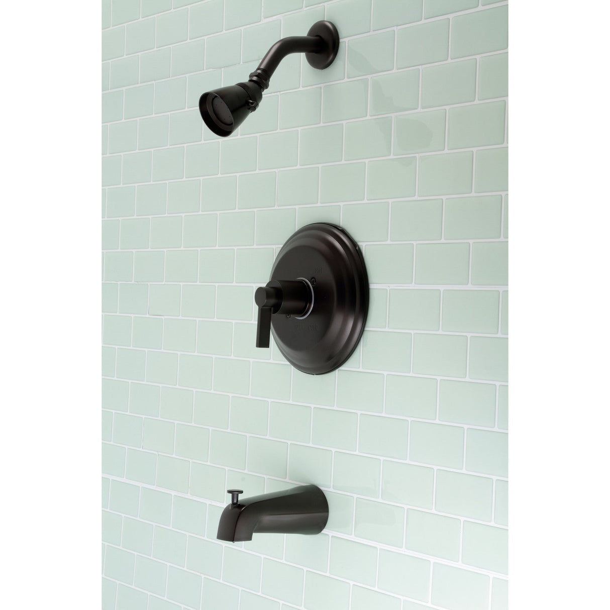 NuvoFusion KB3635NDL Wall Mount Tub and Shower Faucet, Oil Rubbed Bronze