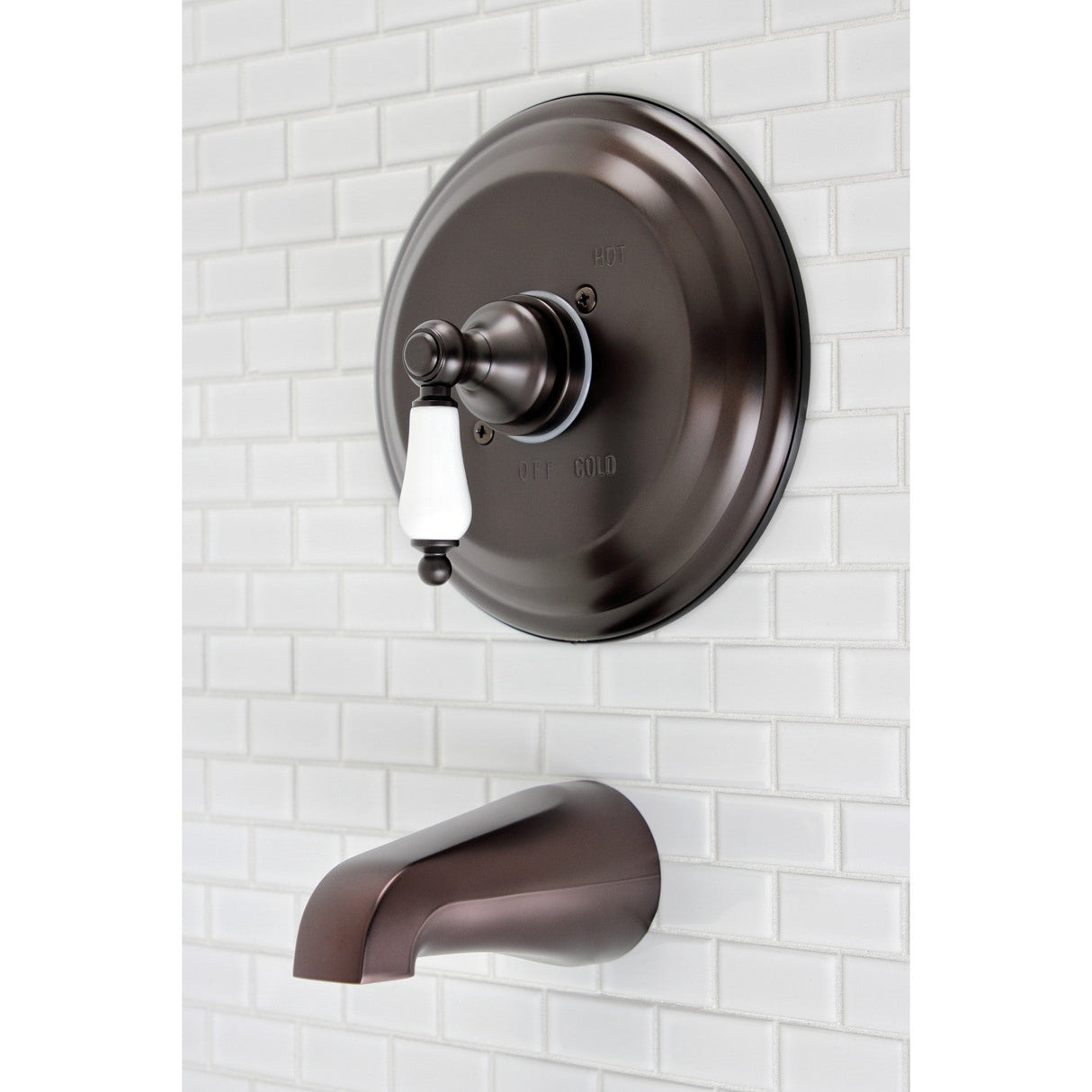 Vintage KB3635PLTO Single-Handle 2-Hole Wall Mount Tub and Shower Faucet Tub Only, Oil Rubbed Bronze