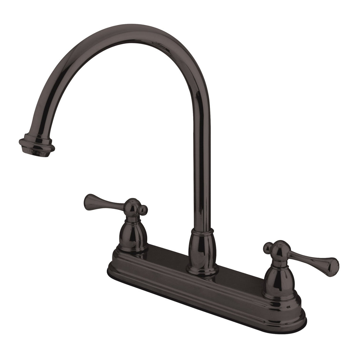 KB3745BL Two-Handle 3-Hole Deck Mount 8" Centerset Kitchen Faucet, Oil Rubbed Bronze