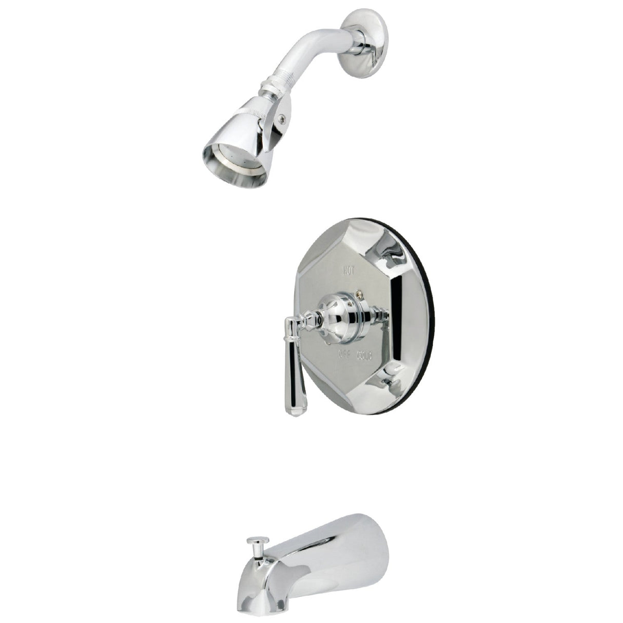 Metropolitan KB4631HL Single-Handle 3-Hole Wall Mount Tub and Shower Faucet, Polished Chrome