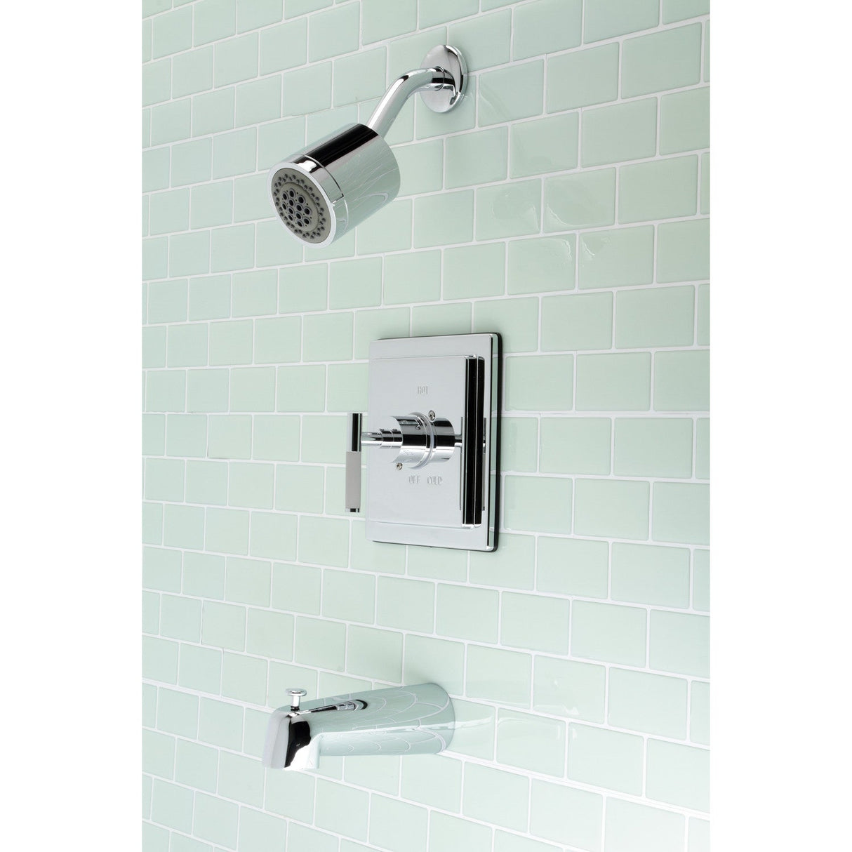 Kaiser KB4651CKL Single-Handle 3-Hole Wall Mount Tub and Shower Faucet, Polished Chrome