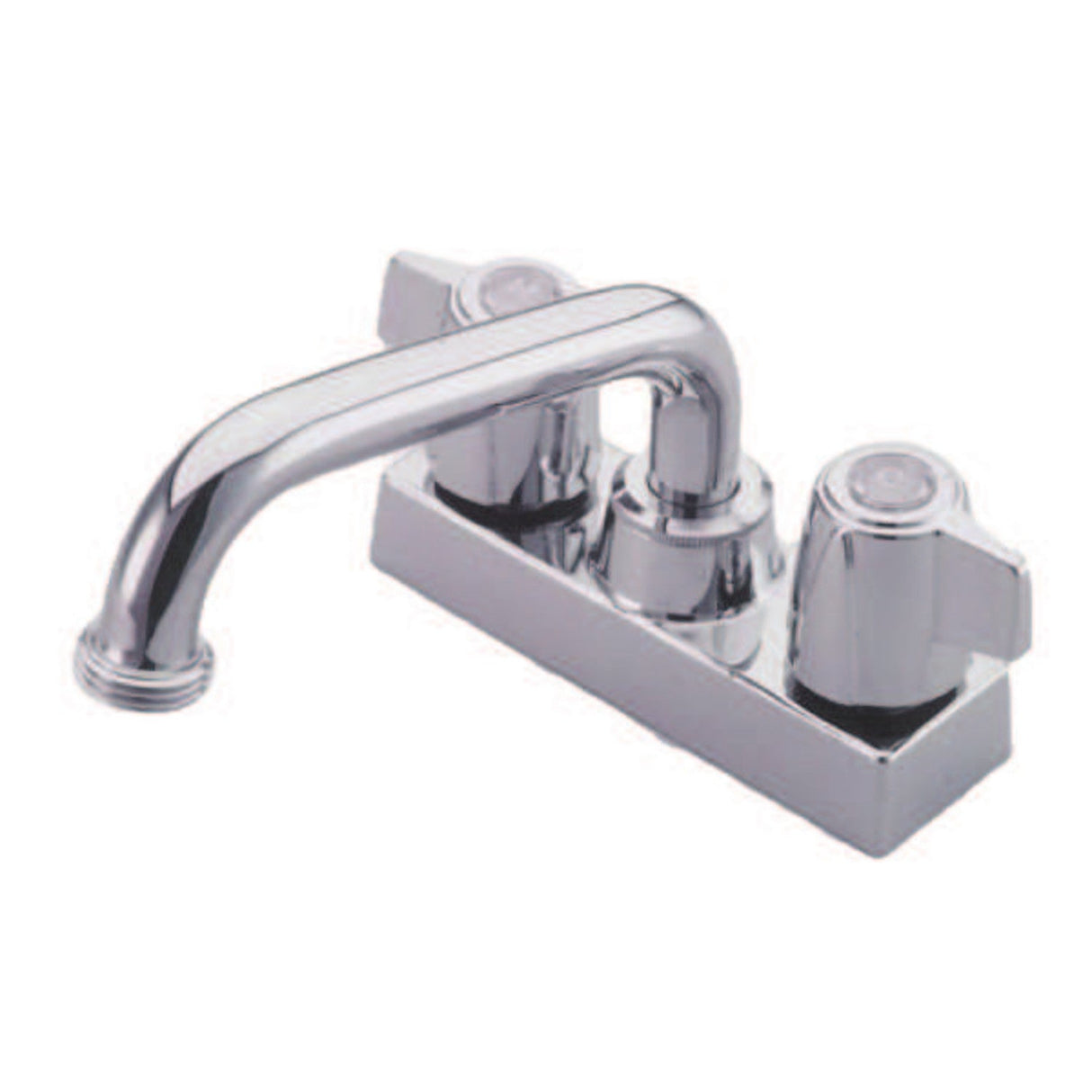 KB470 Two-Handle 2-Hole Deck Mount Laundry Faucet, Polished Chrome
