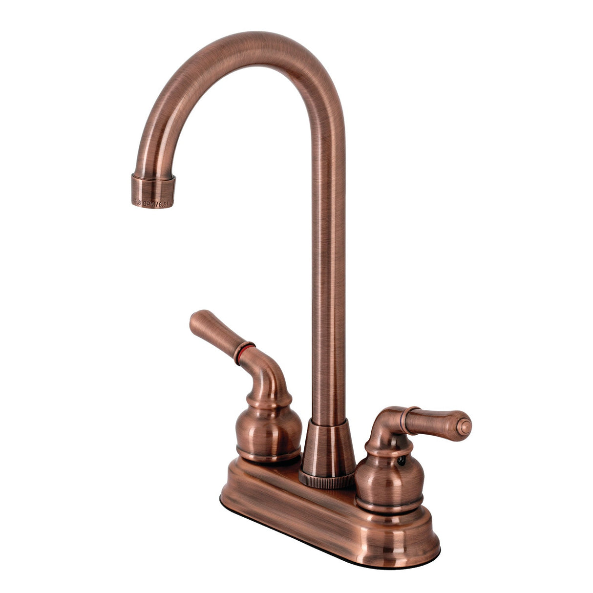 Magellan KB496 Two-Handle 2-Hole Deck Mount Bar Faucet, Antique Copper