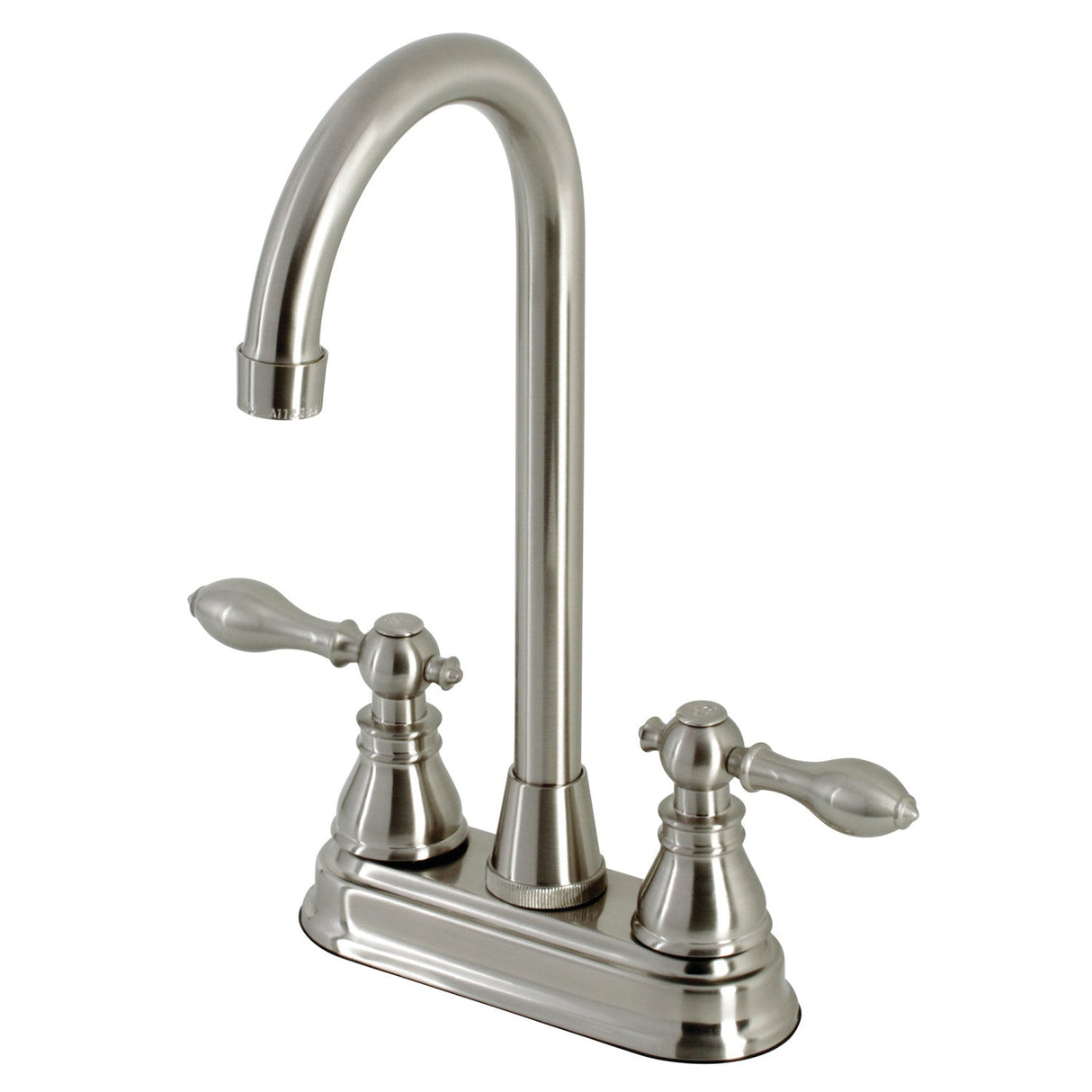 American Classic KB498ACL Two-Handle 2-Hole Deck Mount Bar Faucet, Brushed Nickel