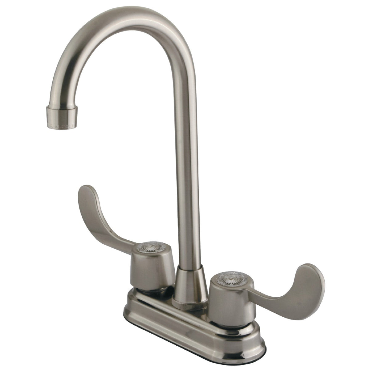 Vista KB498ADA Two-Handle 2-Hole Deck Mount Bar Faucet, Brushed Nickel