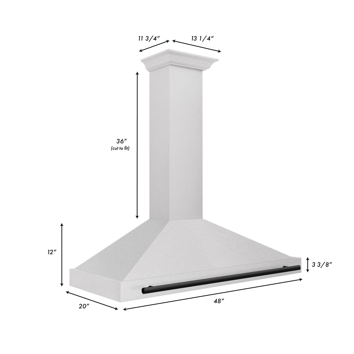 ZLINE Autograph Edition 48 in. Fingerprint Resistant Stainless Steel Range Hood with Accents (KB4SNZ-48)