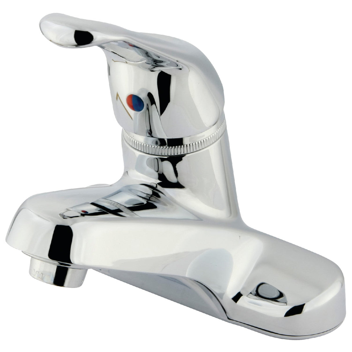 Wyndham KB511LP Single-Handle 3-Hole Deck Mount 4" Centerset Bathroom Faucet, Polished Chrome