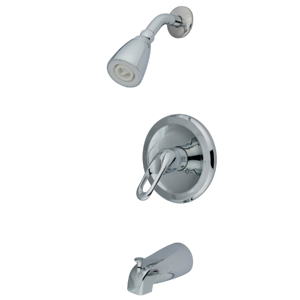 KB531LP Single-Handle 3-Hole Wall Mount Tub and Shower Faucet, Polished Chrome
