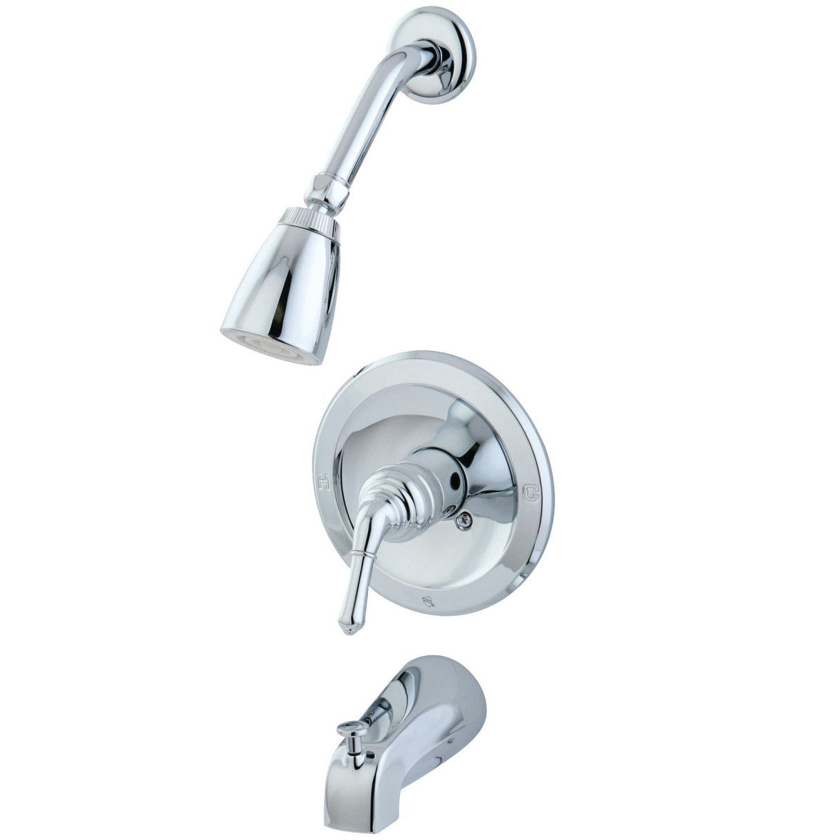 KB531NML Single-Handle 3-Hole Wall Mount Tub and Shower Faucet, Polished Chrome