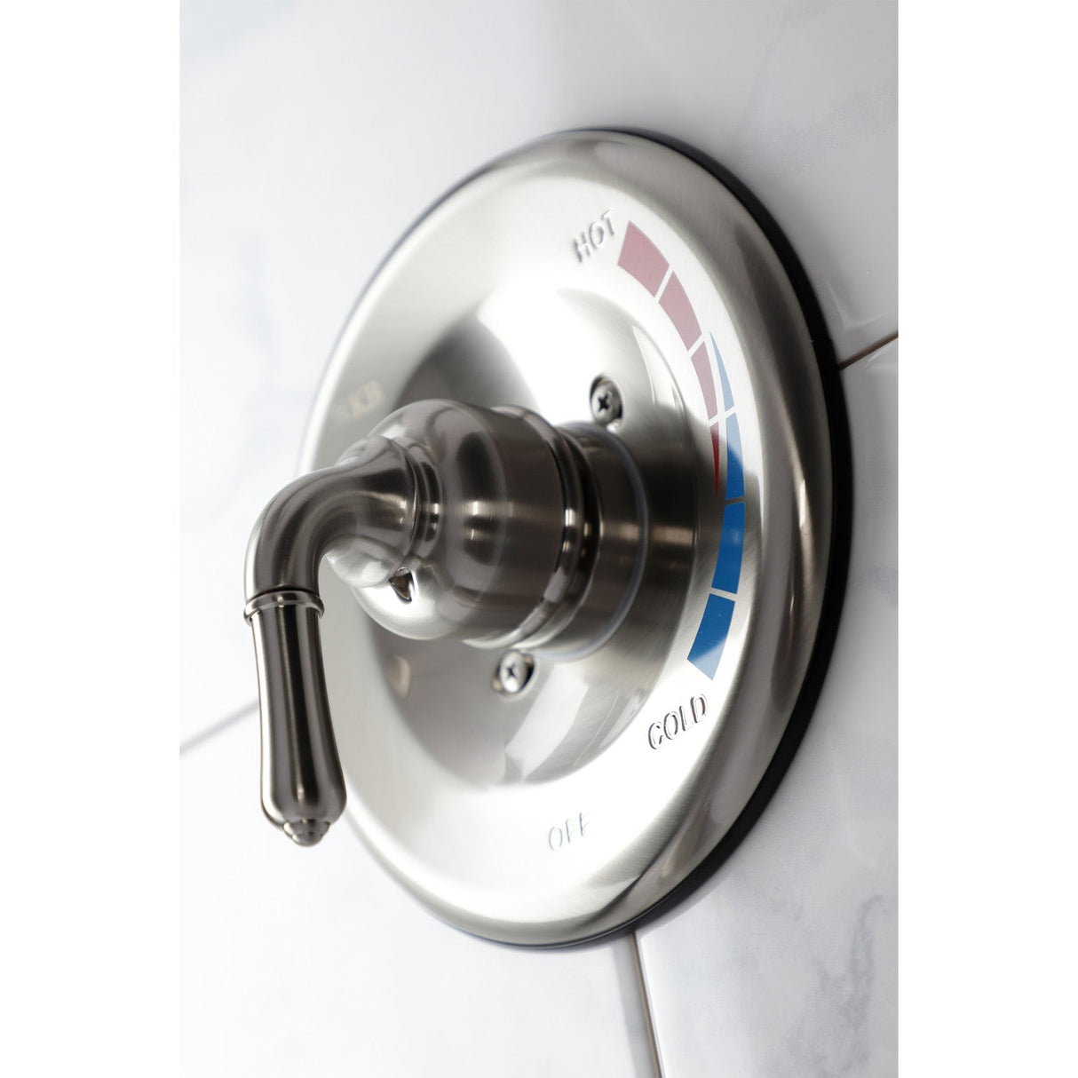 KB538NML Single-Handle 3-Hole Wall Mount Tub and Shower Faucet, Brushed Nickel