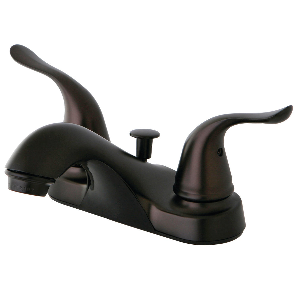 Yosemite KB5625YL Two-Handle 3-Hole Deck Mount 4" Centerset Bathroom Faucet with Plastic Pop-Up, Oil Rubbed Bronze
