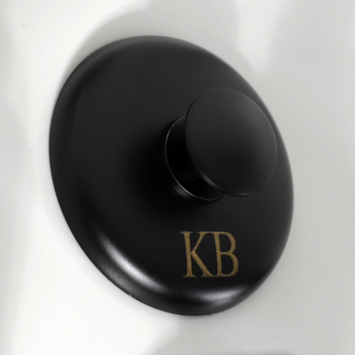 Manhattan KB6320CML Three-Handle Vertical Spray Bidet Faucet with Brass Pop-Up, Matte Black