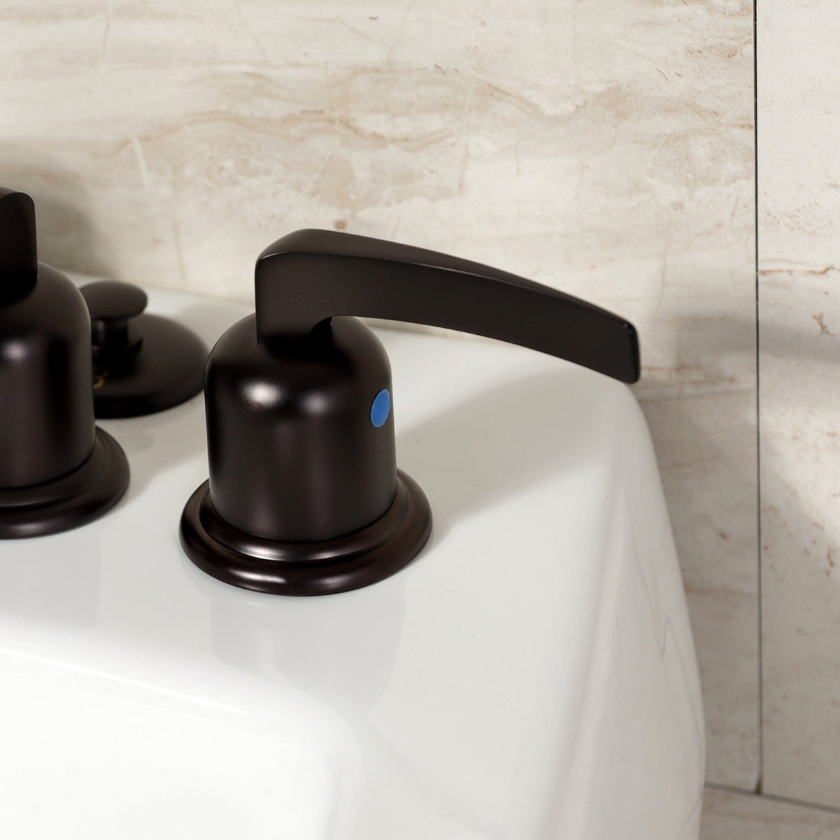Centurion KB6325EFL Three-Handle Vertical Spray Bidet Faucet with Brass Pop-Up, Oil Rubbed Bronze