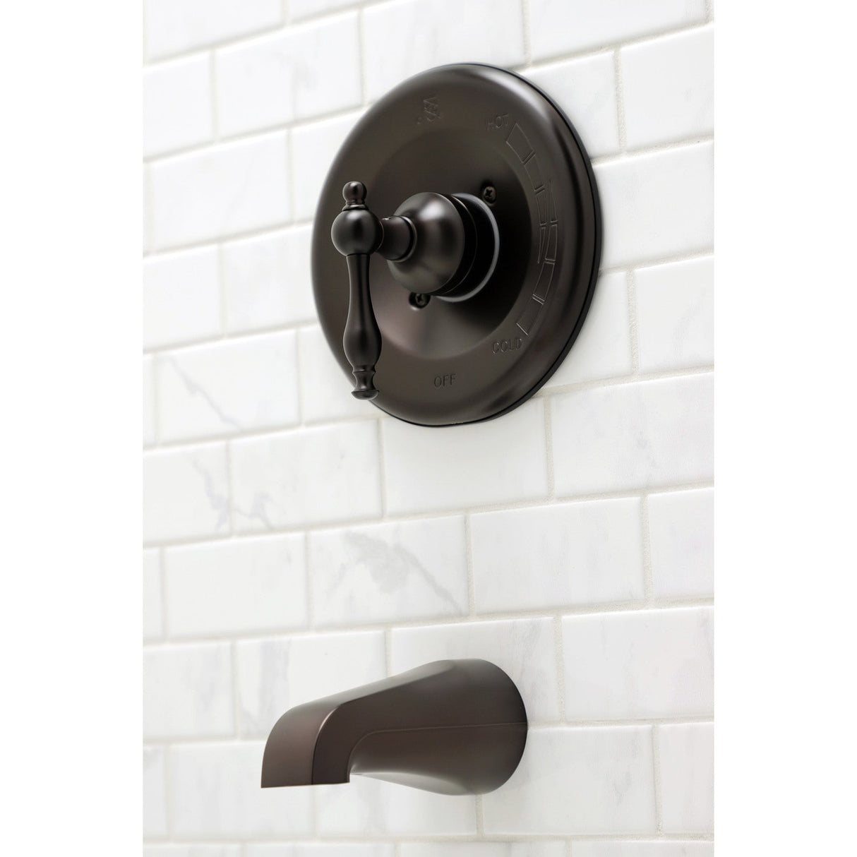 KB635NLTO Single-Handle 2-Hole Wall Mount Tub and Shower Faucet Tub Only, Oil Rubbed Bronze