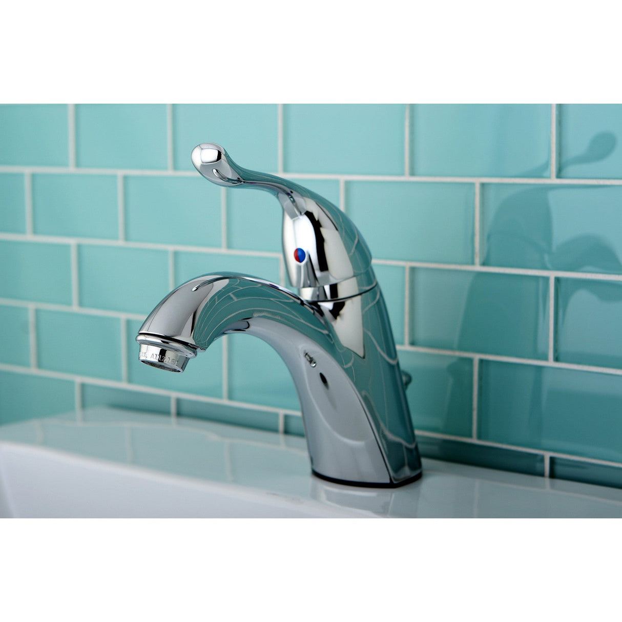 Yosemite KB6401YL Single-Handle 1-Hole Deck Mount Bathroom Faucet with Plastic Pop-Up, Polished Chrome