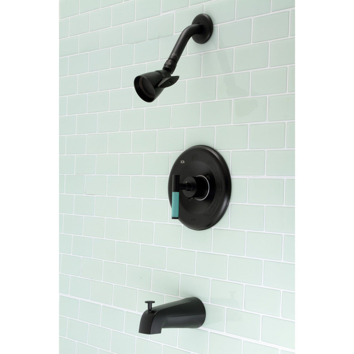 Kaiser KB6630CKL Single-Handle Wall Mount Tub and Shower Faucet, Matte Black