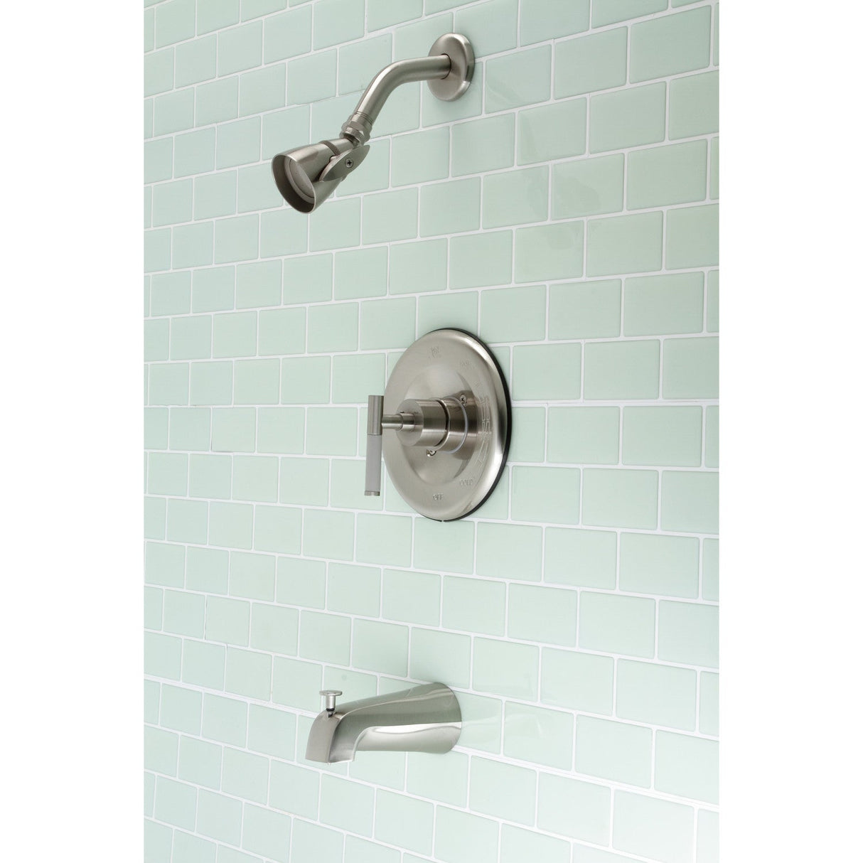Kaiser KB6638CKL Single-Handle Wall Mount Tub and Shower Faucet, Brushed Nickel