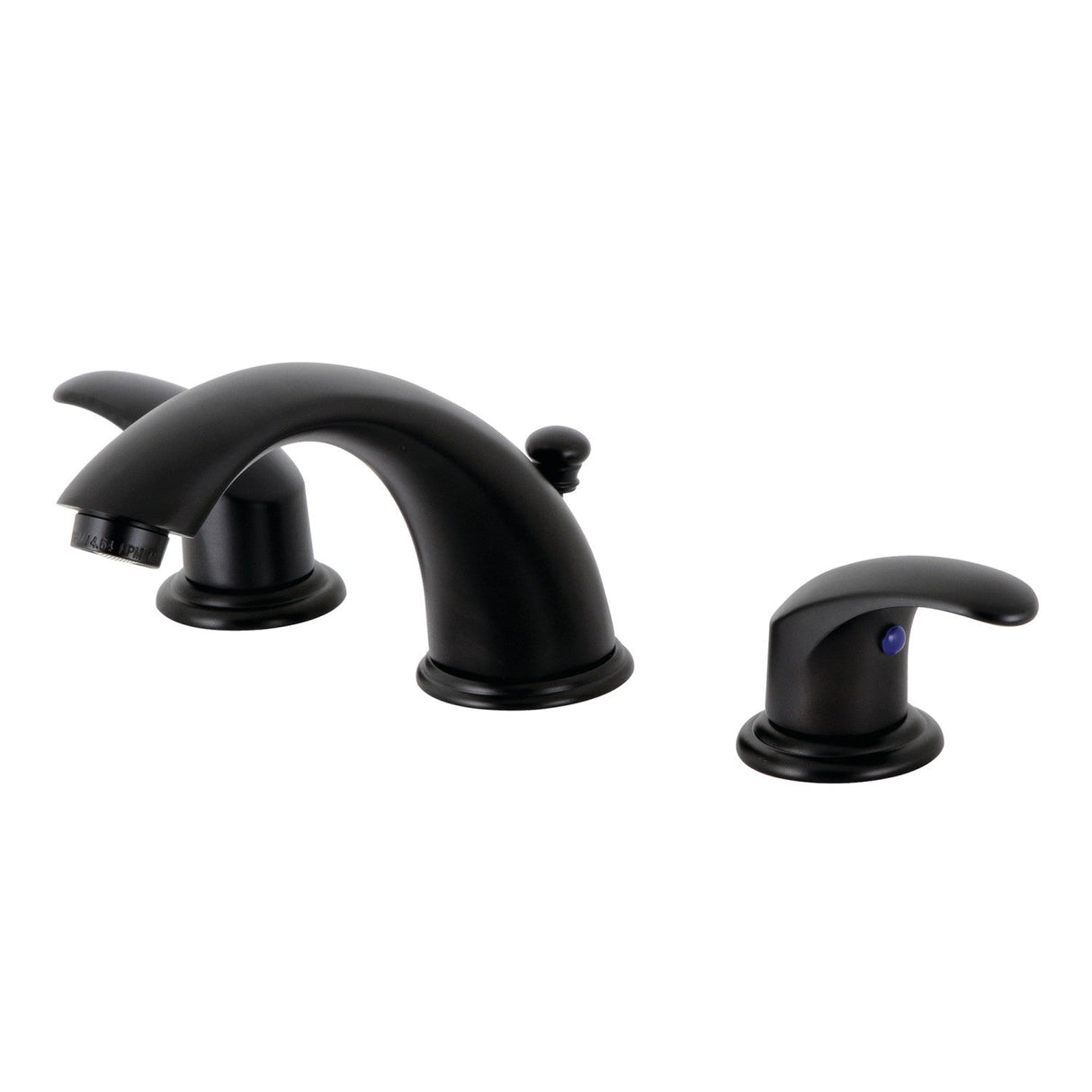 Legacy KB6960LL Two-Handle 3-Hole Deck Mount Widespread Bathroom Faucet with Plastic Pop-Up, Matte Black