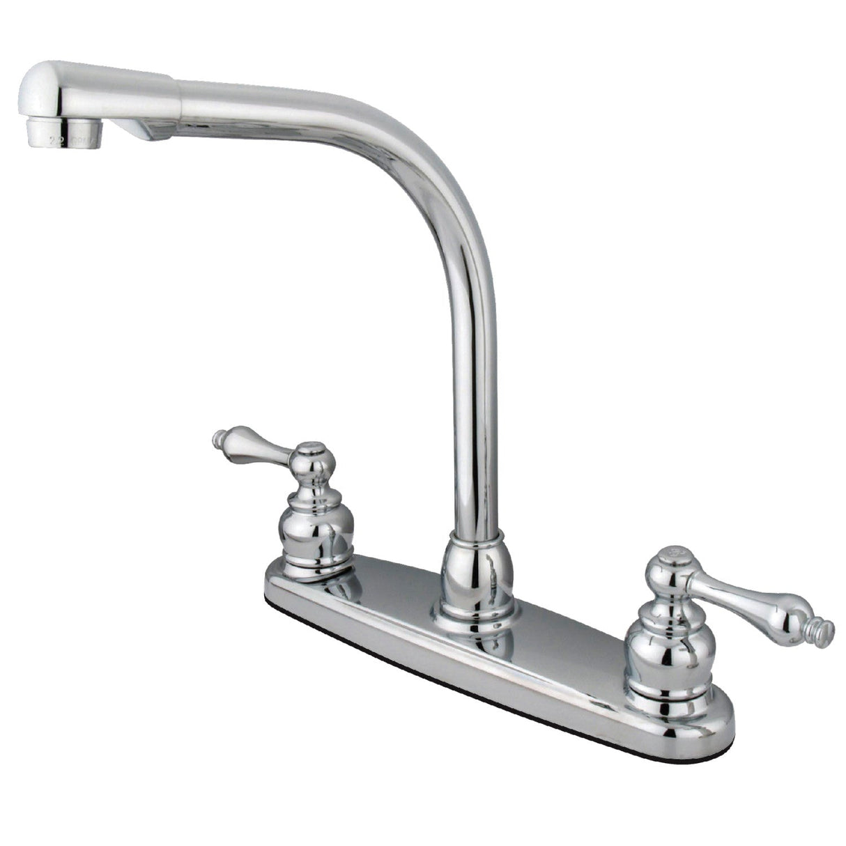 Victorian KB711ALLS Two-Handle 2-Hole Deck Mount 8" Centerset Kitchen Faucet, Polished Chrome