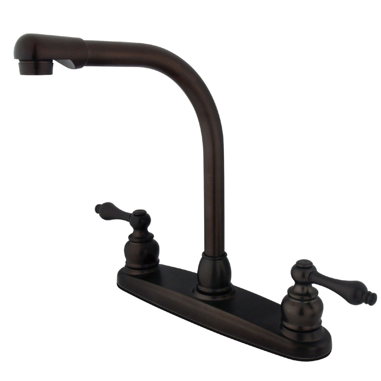 Victorian KB715ALLS Two-Handle 2-Hole Deck Mount 8" Centerset Kitchen Faucet, Oil Rubbed Bronze