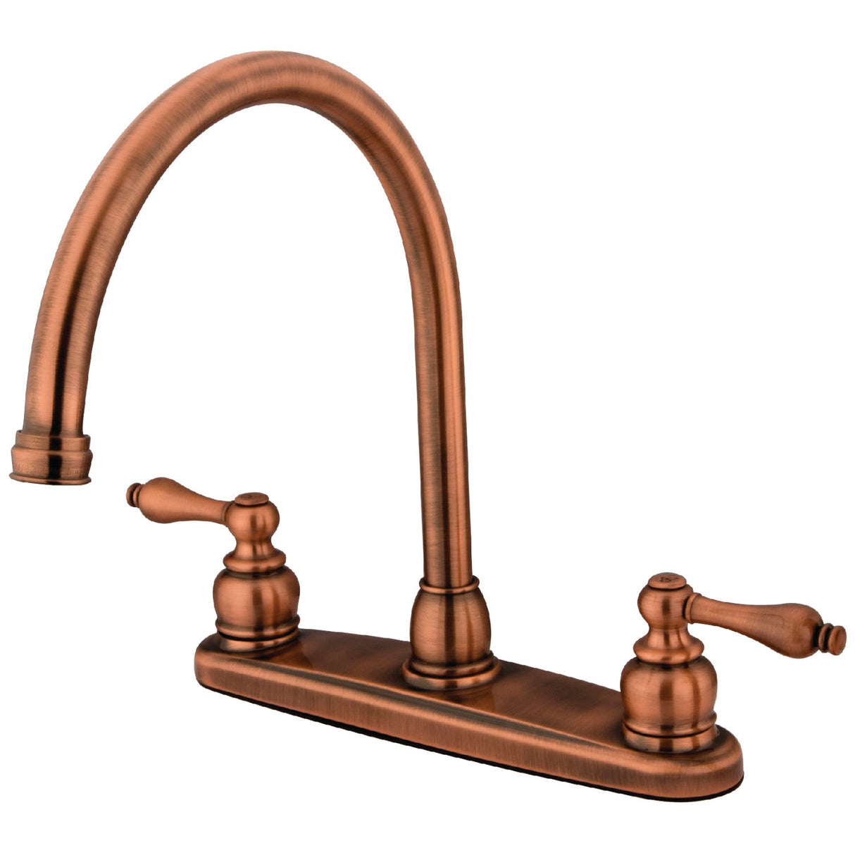 Vintage KB726ALLS Two-Handle 2-Hole Deck Mount 8" Centerset Kitchen Faucet, Antique Copper