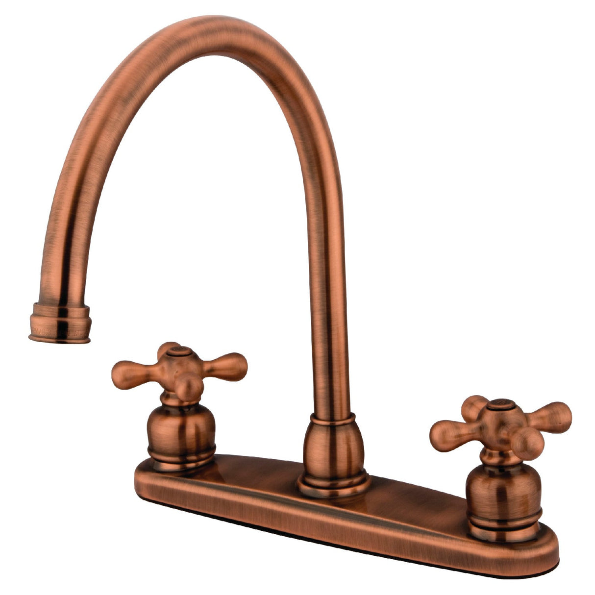 Vintage KB726AXLS Two-Handle 2-Hole Deck Mount 8" Centerset Kitchen Faucet, Antique Copper