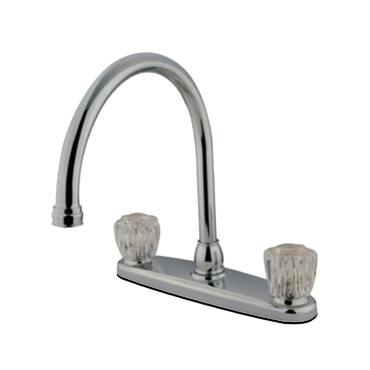 KB790AC Two-Handle 2-Hole Deck Mount 8" Centerset Kitchen Faucet, Polished Chrome