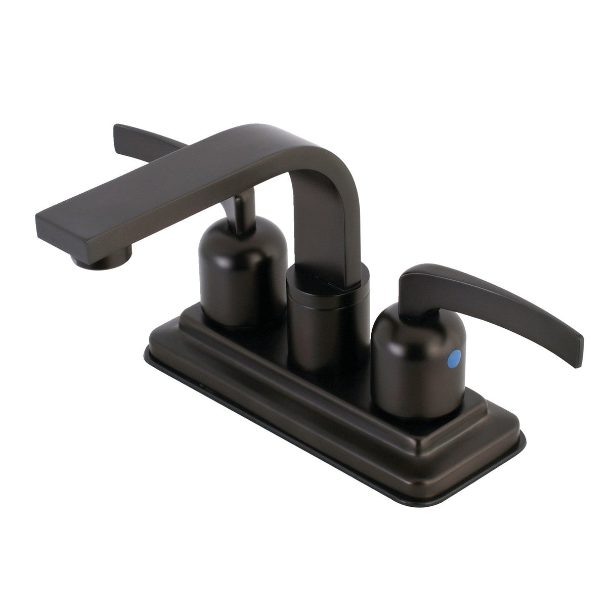 Centurion KB8465EFL Two-Handle 2-Hole Deck Mount 4" Centerset Bathroom Faucet with Push Pop-Up, Oil Rubbed Bronze
