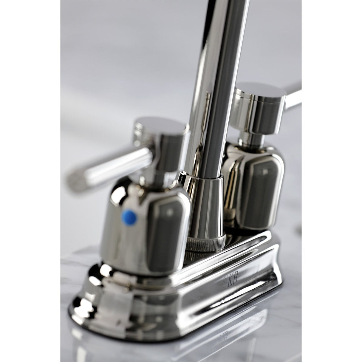 Concord KB8496DL Two-Handle 2-Hole Deck Mount Bar Faucet, Polished Nickel
