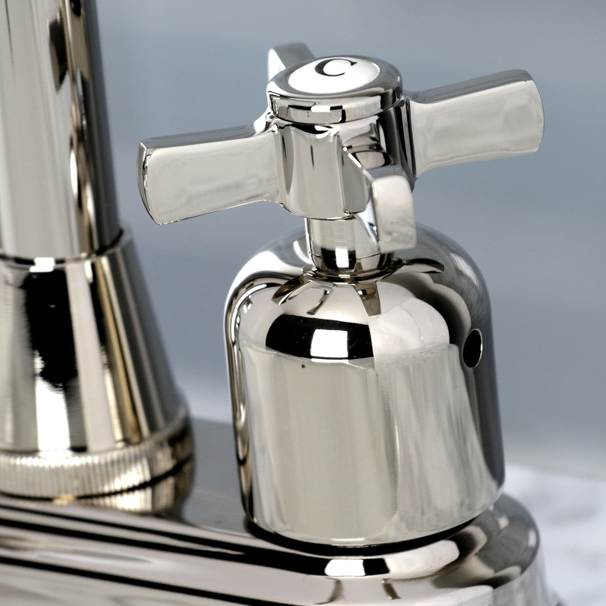 Millennium KB8496ZX Two-Handle 2-Hole Deck Mount Bar Faucet, Polished Nickel