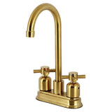 Concord KB8497DX Two-Handle 2-Hole Deck Mount Bar Faucet, Brushed Brass