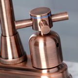 Concord KB849DXAC Two-Handle 2-Hole Deck Mount Bar Faucet, Antique Copper