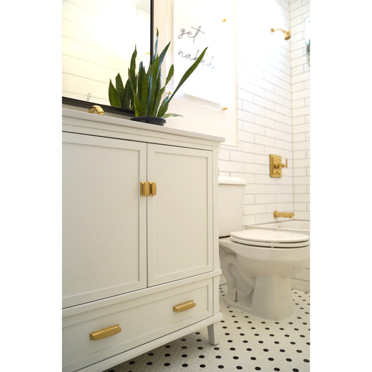 Claremont KB86520CQL Single-Handle 3-Hole Wall Mount Tub and Shower Faucet, Polished Brass