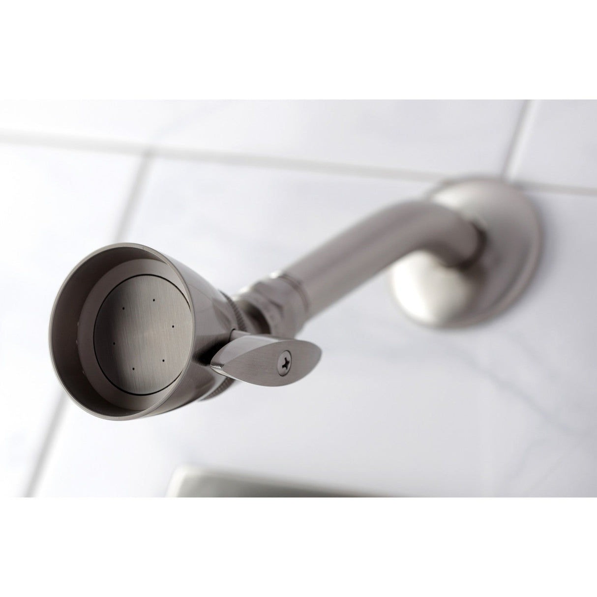 KB86580DFL Single-Handle 3-Hole Wall Mount Tub and Shower Faucet, Brushed Nickel