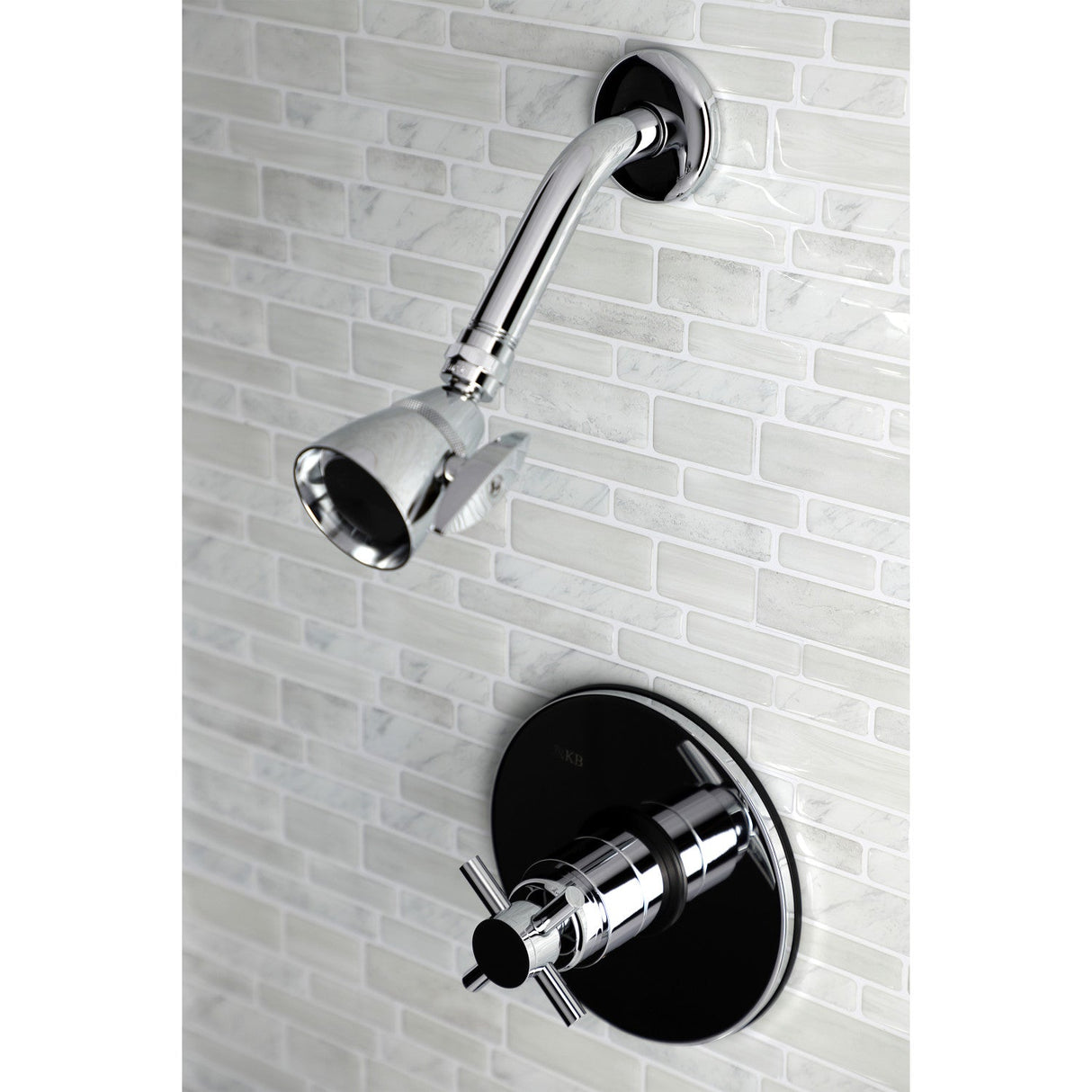 KB8691DXSO Single-Handle 2-Hole Wall Mount Shower Faucet, Polished Chrome