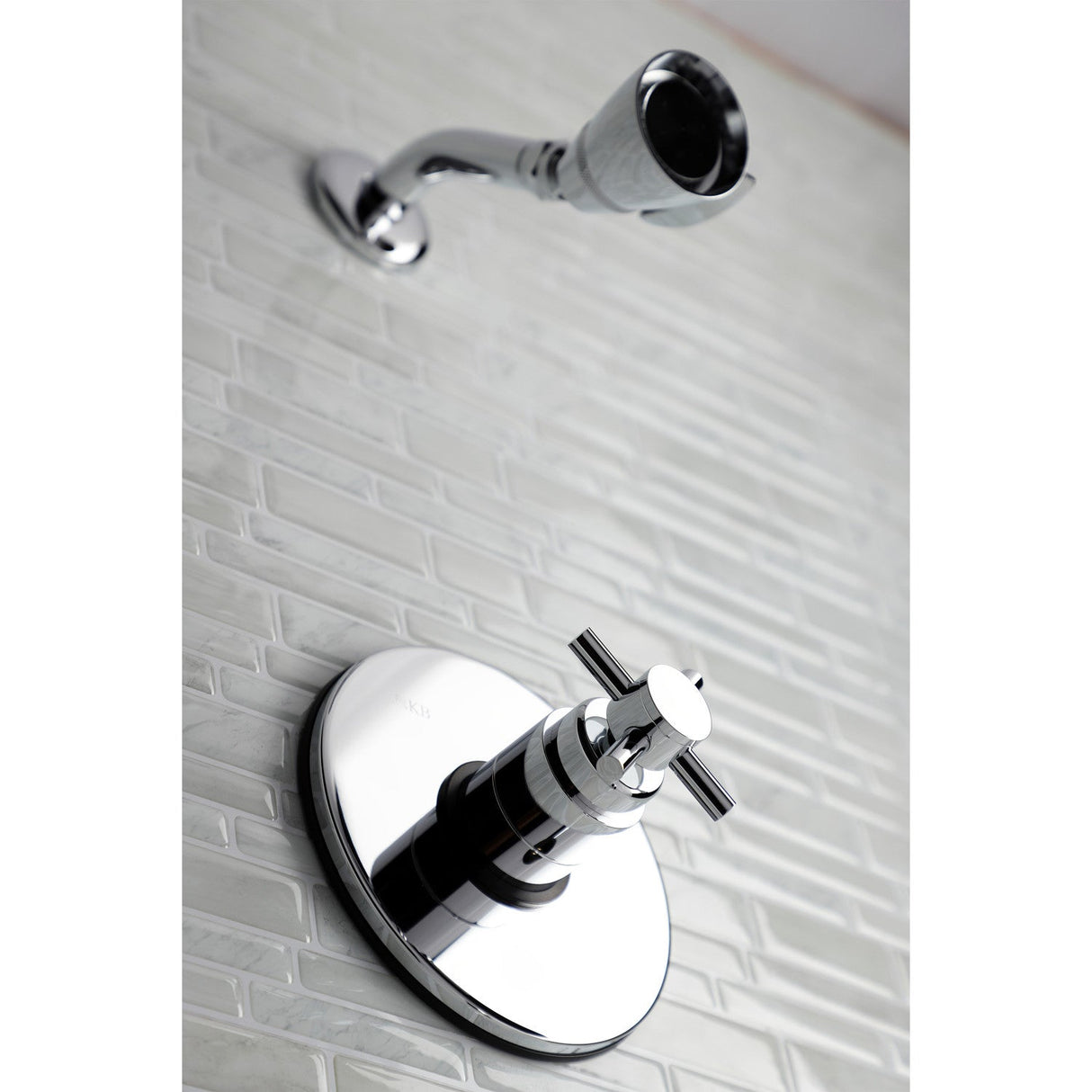 KB8691DXSO Single-Handle 2-Hole Wall Mount Shower Faucet, Polished Chrome