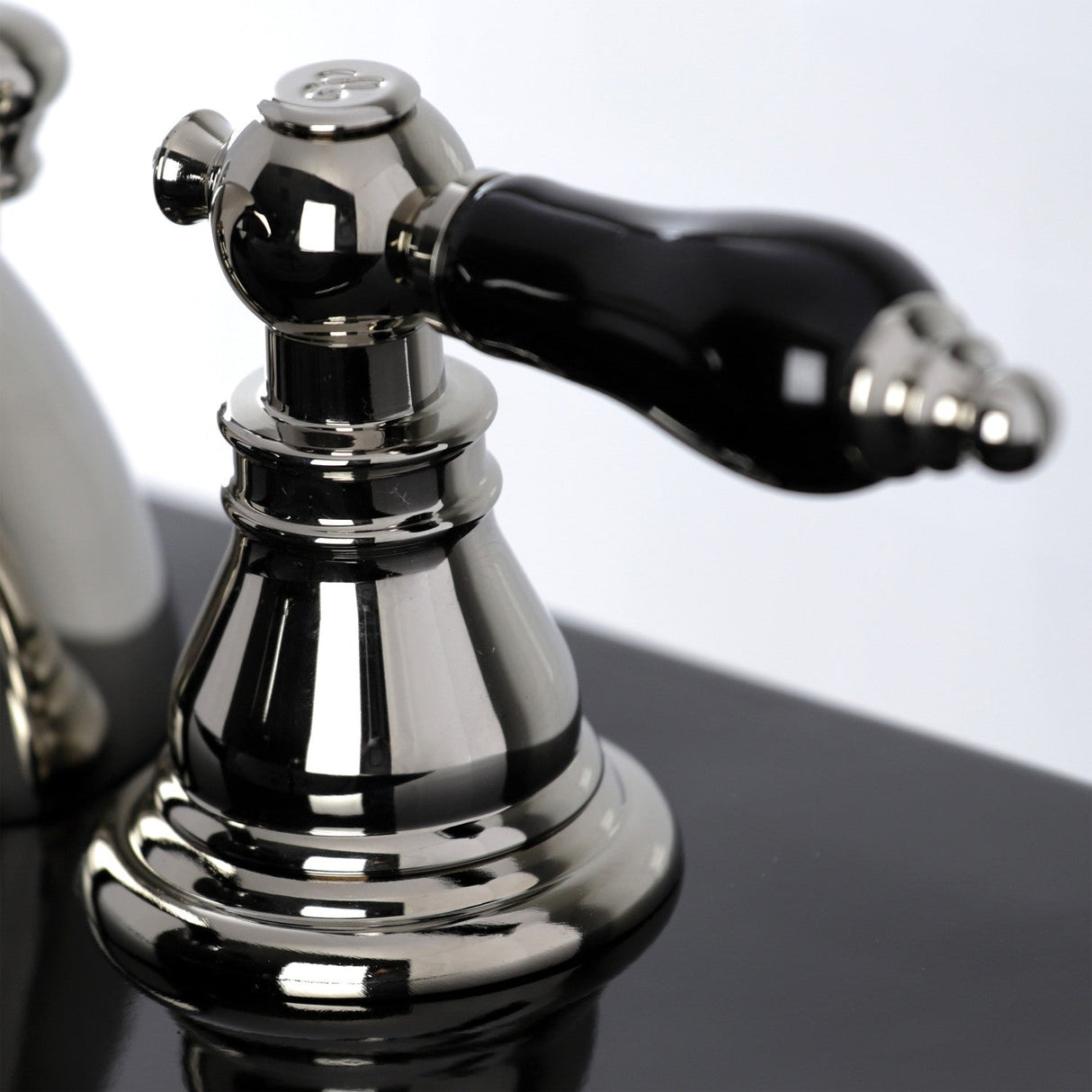 Duchess KB956AKLPN Two-Handle 3-Hole Deck Mount Mini-Widespread Bathroom Faucet with Plastic Pop-Up, Polished Nickel