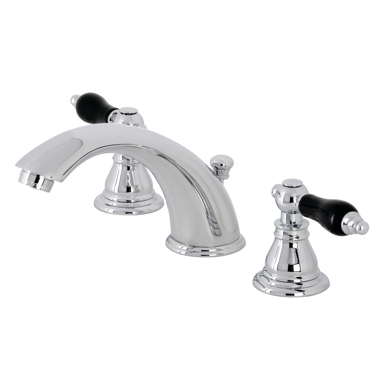 Duchess KB961AKL Two-Handle 3-Hole Deck Mount Widespread Bathroom Faucet with Plastic Pop-Up, Polished Chrome