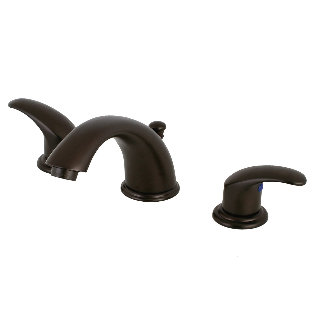 Legacy KB965LL Two-Handle 3-Hole Deck Mount Widespread Bathroom Faucet with Plastic Pop-Up, Oil Rubbed Bronze