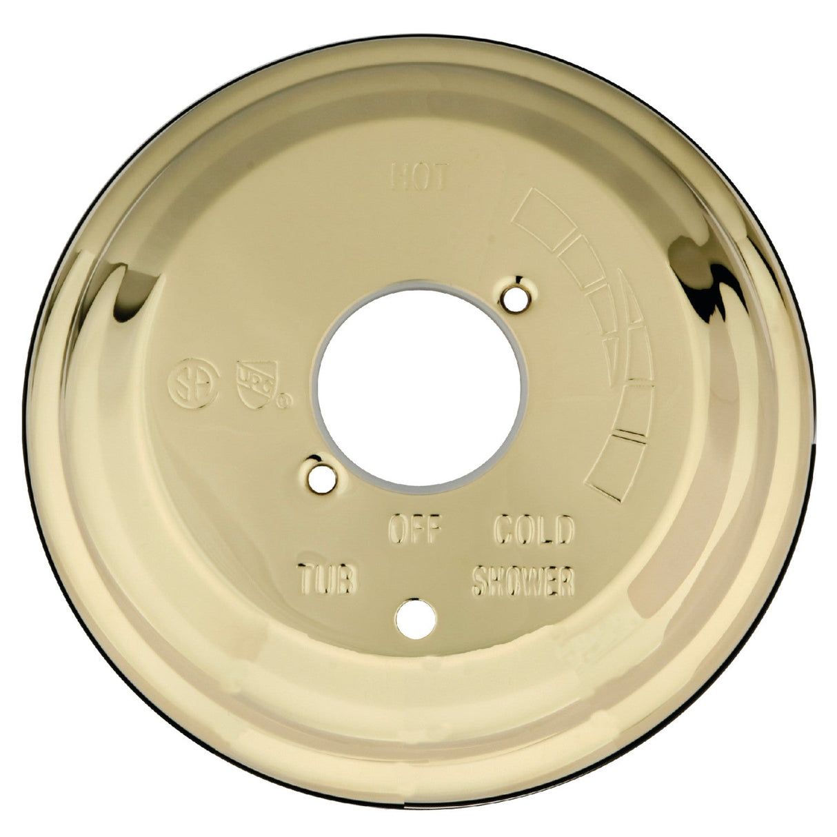 KBE36320 Brass Escutcheon Plate, Polished Brass