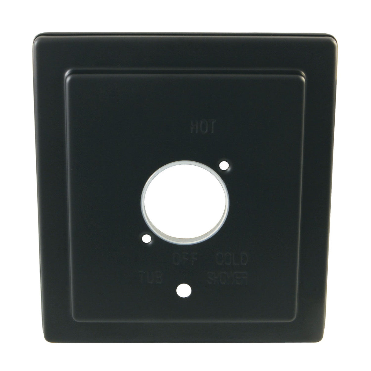 Stylobate KBE86500 Brass Escutcheon Plate, Matte Black