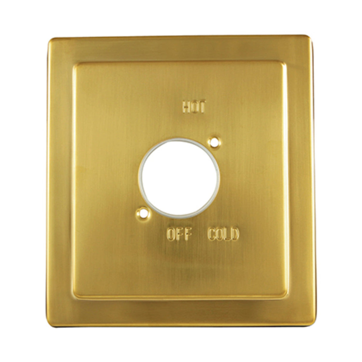 Stylobate KBE8657 Brass Escutcheon Plate, Brushed Brass