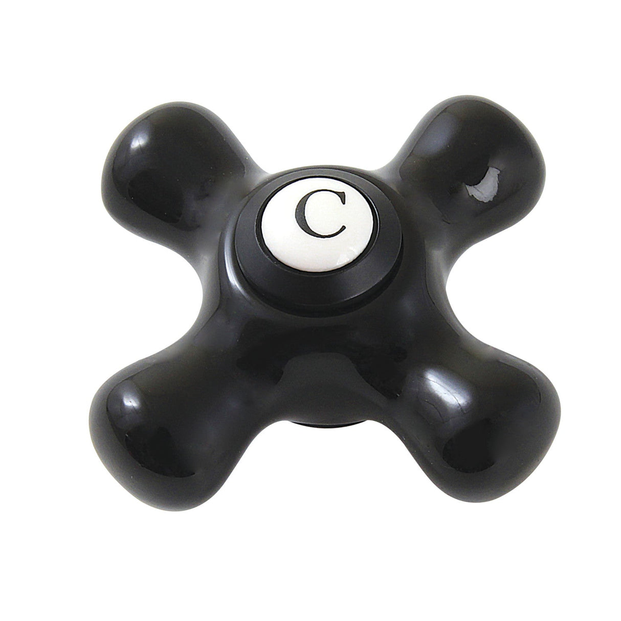 Duchess KBH1600PKXC Cold Porcelain Cross Handle, Matte Black